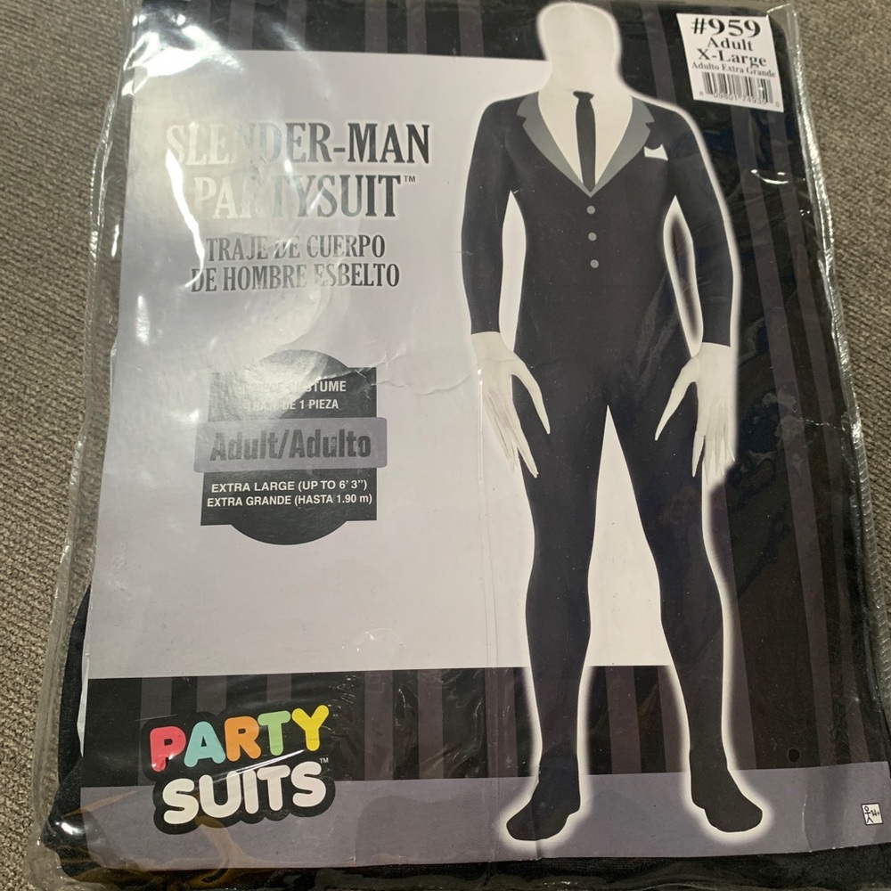 Adult Slender Man Party Suit